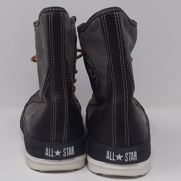 Converse Brown Leather Suede Unisex High Tops - Picture 7 of 12